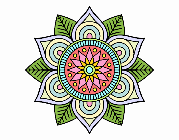 Mandala flor estelar