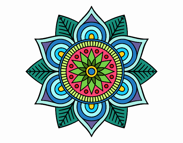 Mandala flor estelar