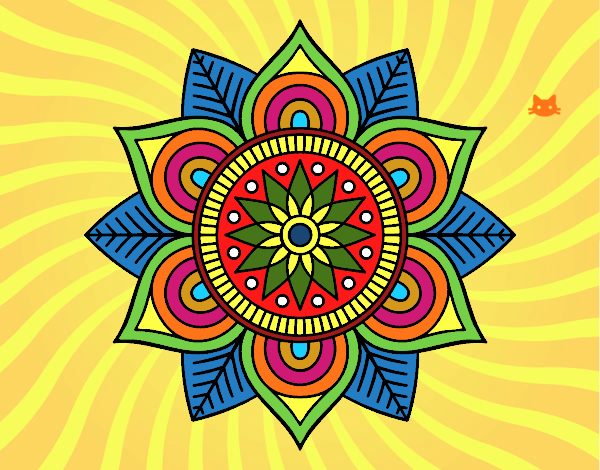 Mandala flor estelar