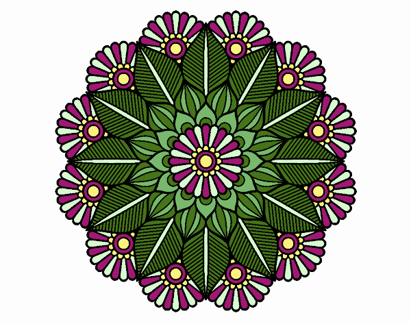 Mandala jardín vegetal