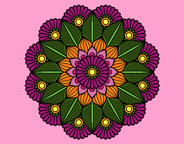 Mandala jardín vegetal