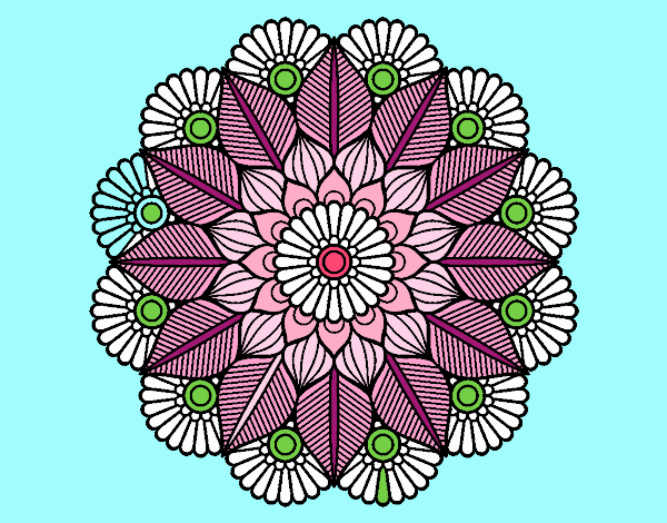 Mandala jardín vegetal