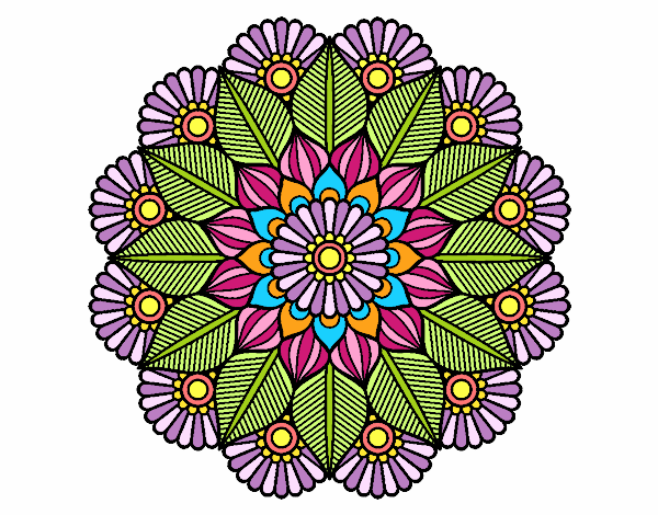 Mandala jardín vegetal