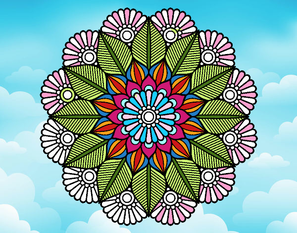 Mandala jardín vegetal