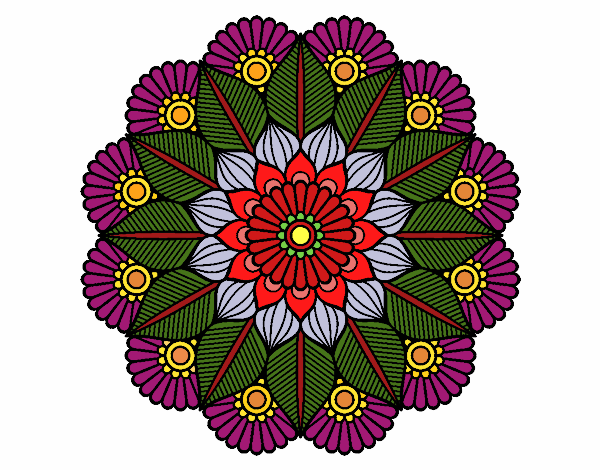 Mandala jardín vegetal