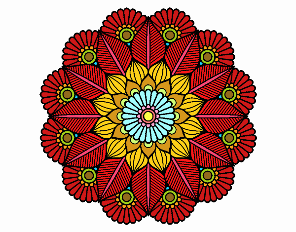 Mandala jardín vegetal