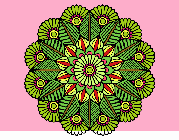 Mandala jardín vegetal