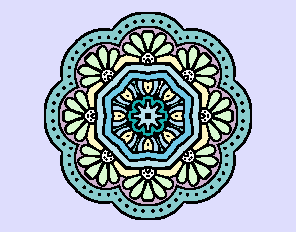 Mandala mosaico modernista