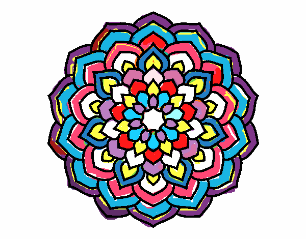 Mandala pétalos de flor