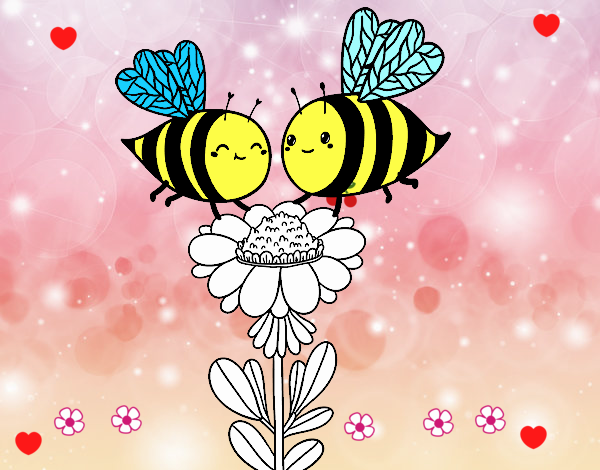 Pareja de abejas