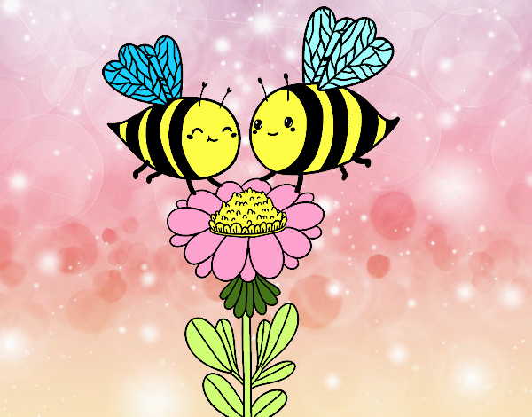 Pareja de abejas