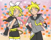 Rin y Len Kagamine Vocaloid