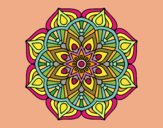 Un mandala de flor oriental