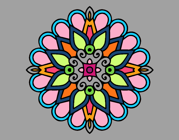 Un mandala estilo árabe