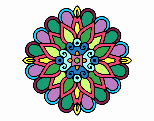 Un mandala estilo árabe