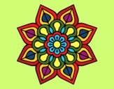 Mandala de flor sencilla