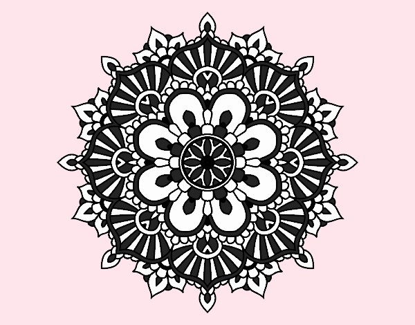 Mandala destello floral