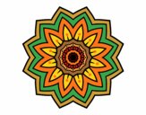 Mandala flor de girasol