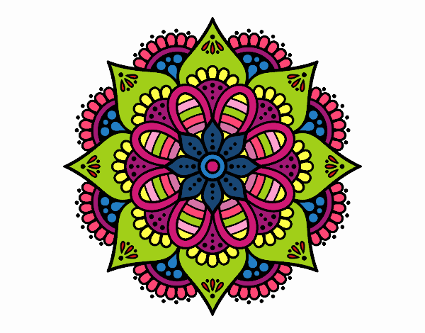 Mandala flor de primavera