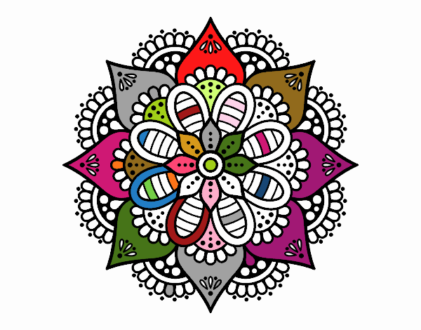 Mandala flor de primavera