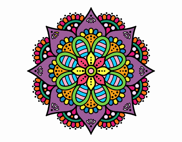 Mandala flor de primavera