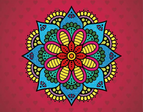 Mandala flor de primavera