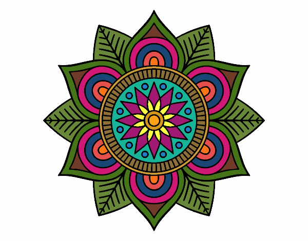 Mandala flor estelar