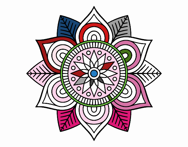 Mandala flor estelar