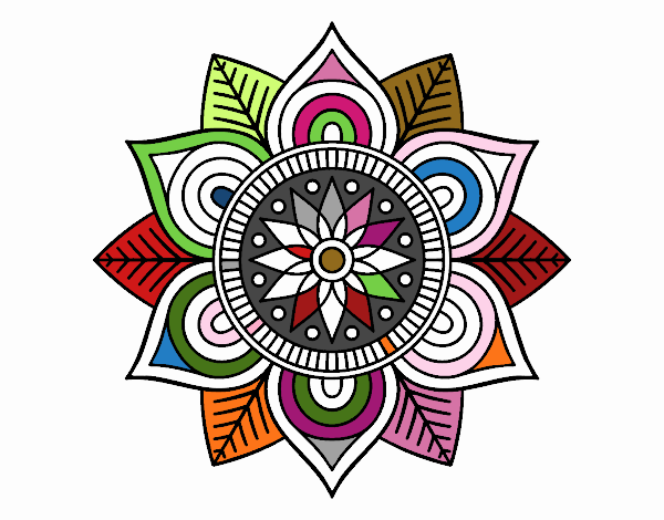 Mandala flor estelar