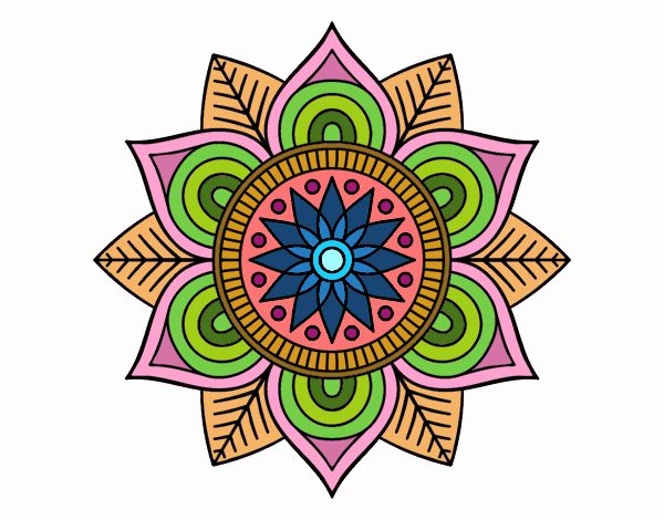 Mandala flor estelar