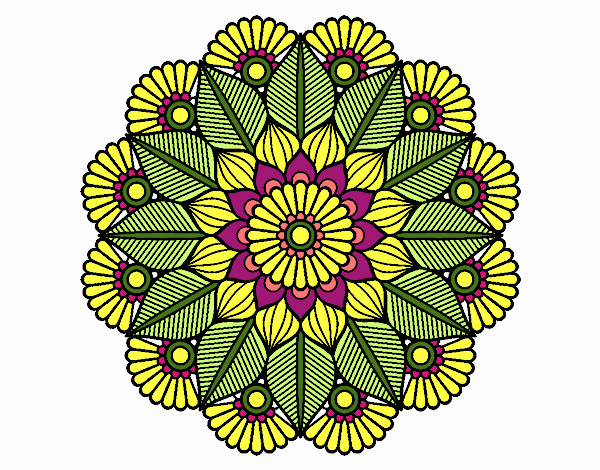 Mandala jardín vegetal