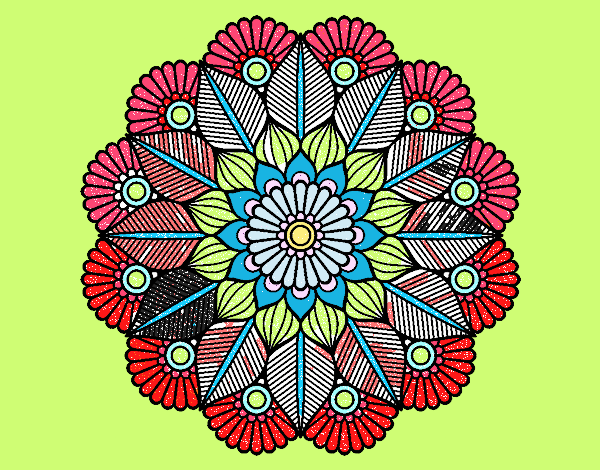 Mandala jardín vegetal