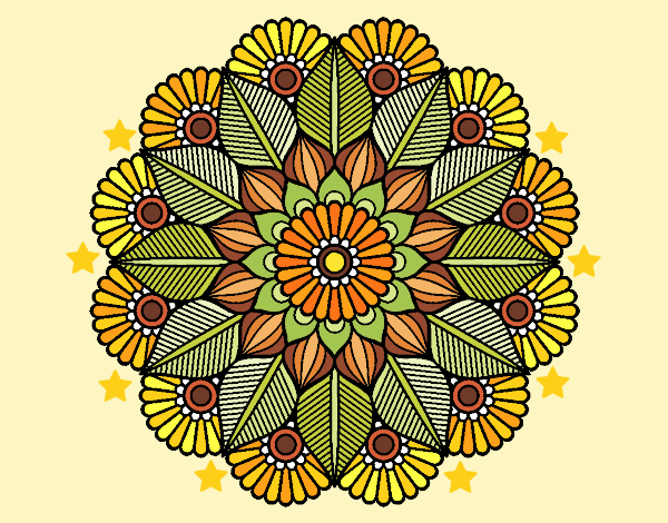 Mandala jardín vegetal