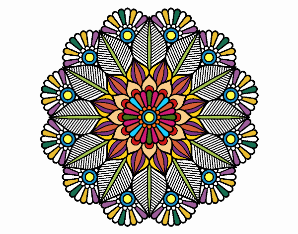 Mandala jardín vegetal