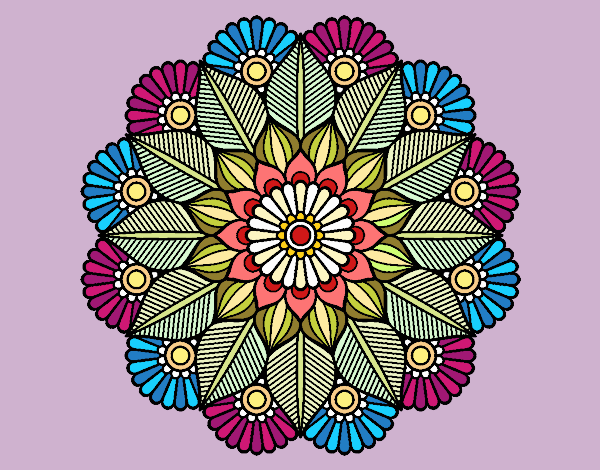 Mandala jardín vegetal