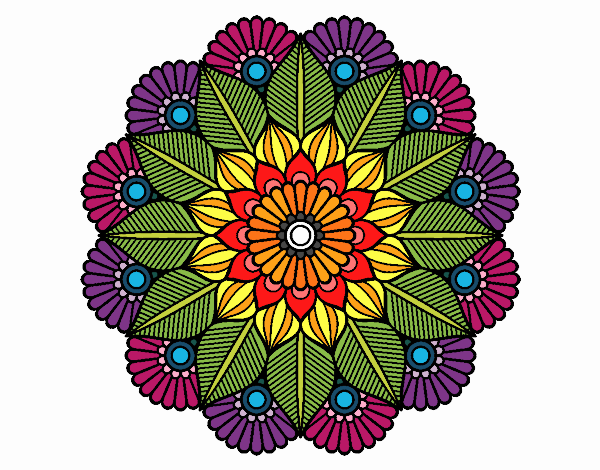 Mandala jardín vegetal