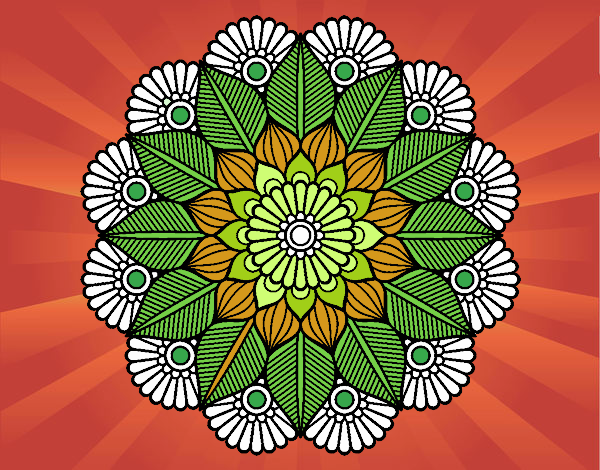 Mandala jardín vegetal