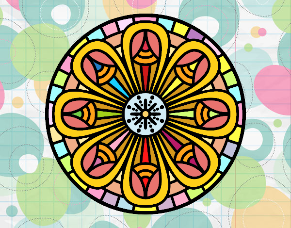 Mandala lápices crecientes