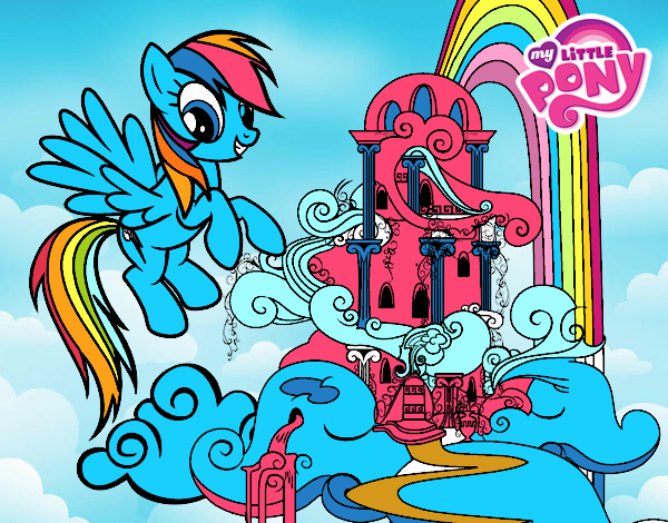 Rainbow Dash en su palacio