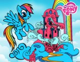 Rainbow Dash en su palacio