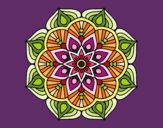 Un mandala de flor oriental