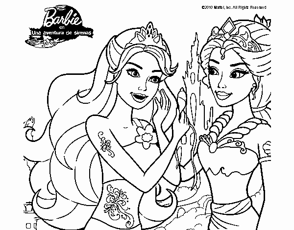 Barbie se despiede de la reina sirena