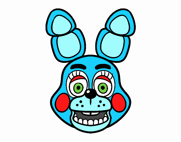 Cara de Toy Bonnie de Five Nights at Freddy's