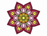 Mandala de flor sencilla