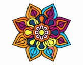 Mandala de flor sencilla