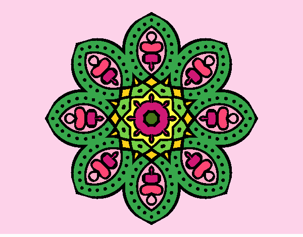 Mandala de inspiración árabe