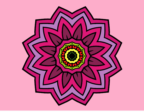 Mandala flor de girasol