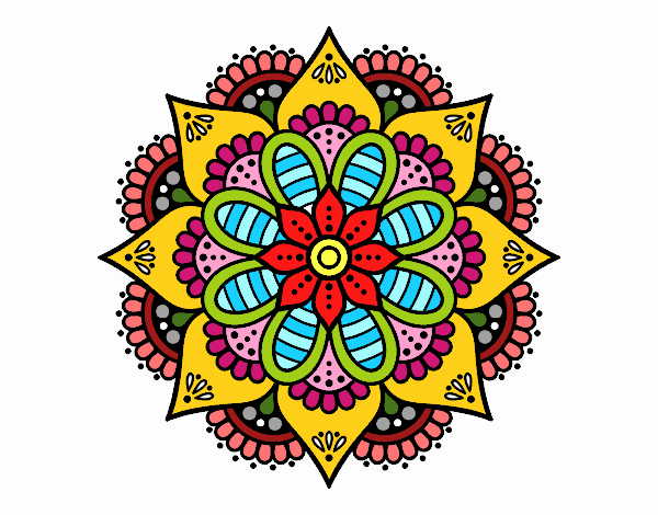 Mandala flor de primavera