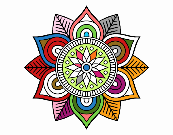 Mandala flor estelar