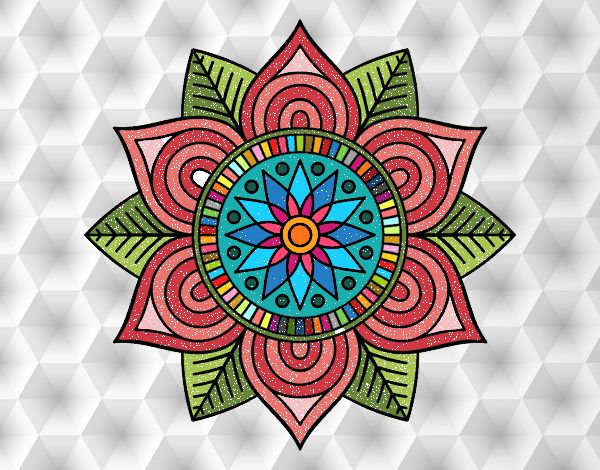 Mandala flor estelar